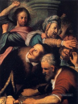  dt Art - Christ conduisant les changeurs d’argent du Temple Rembrandt